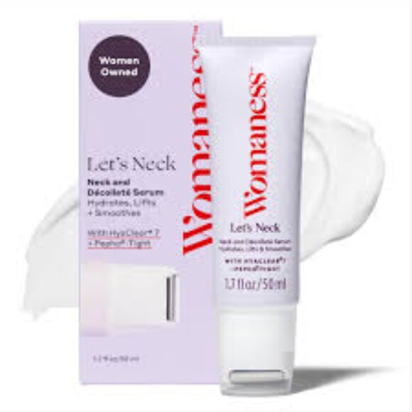 BNIB WOMANESS LET'S NECK HYDRATING SERUM FULL SIZE - Picture 1 of 7